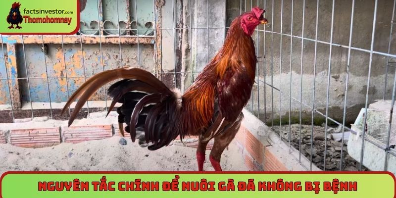 Nuôi gà đá không bị bệnh sư kê nào cũng cần nắm rõ 6 Nguyên tắc chính để nuôi gà đá không bị bệnh