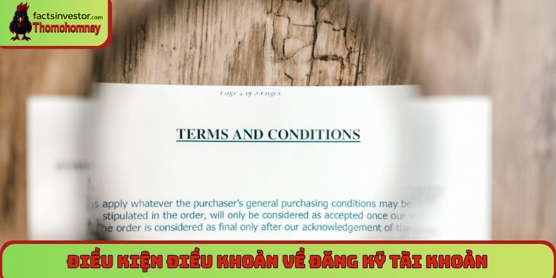Hiểu điều kiện điều khoản Thomohomnay để tránh rủi ro 5 Điều kiện điều khoản về đăng ký tài khoản